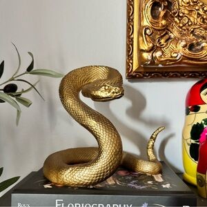 Gold Snake Halloween Decor
